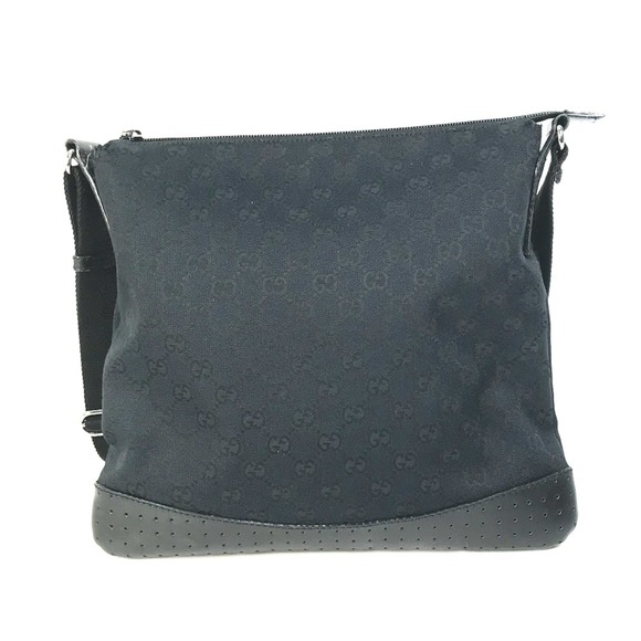 Gucci 145857 GG Bag Shoulder Bag Black - Picture 1 of 10